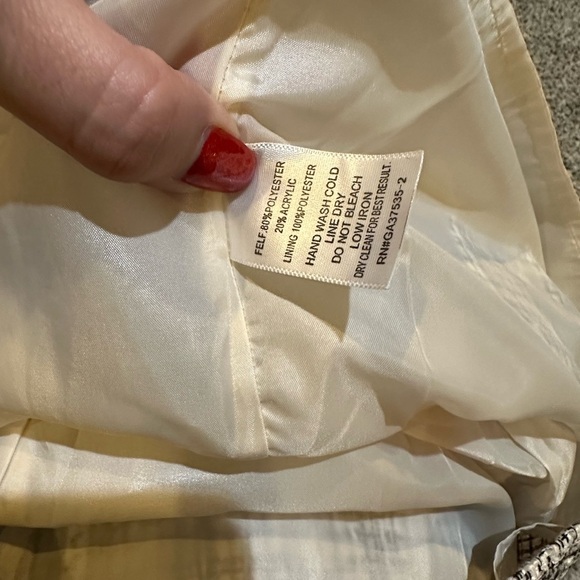 MONTEAU Size L Palest Pink Black Tweed Shift Dress - Picture 11 of 12